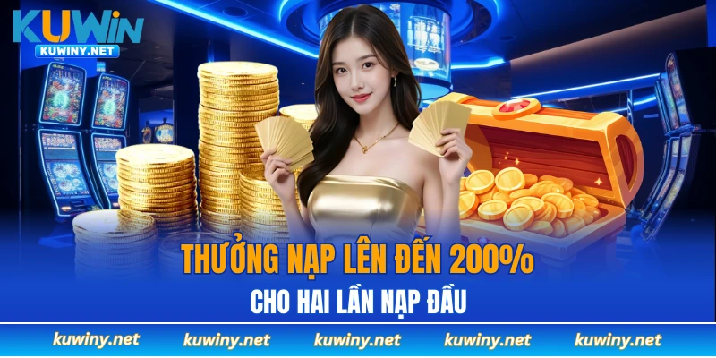 Ưu đãi nạp đầu thường lên tới 200%